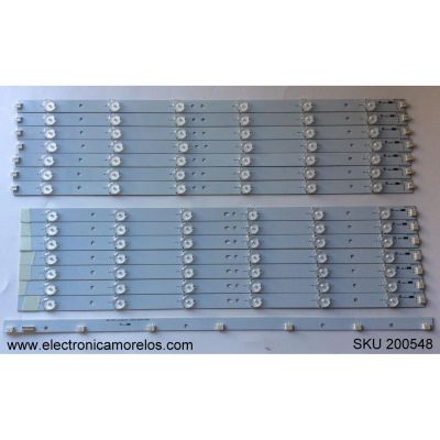 KIT DE LED`S PARA TV (14 PIEZAS) / VIZIO 50.0-D712-L-S2 / 50.0-D712-R-S2 / PANEL`S TPT500J1-HVN04 REV:S16SC / TPT500J1-HVN04 REV:S17TA / TPT500J1-HVN04 REV:100A / MODELOS E500I-A1 LTYWNTBP / E500I-A1 LTYWNTDP